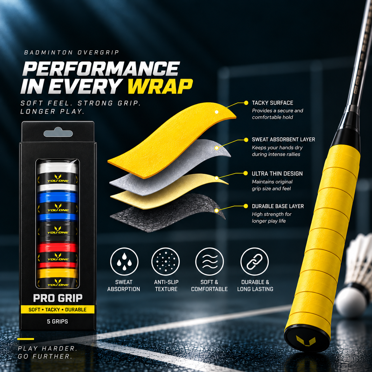 Pro Grip – Pack of 5
